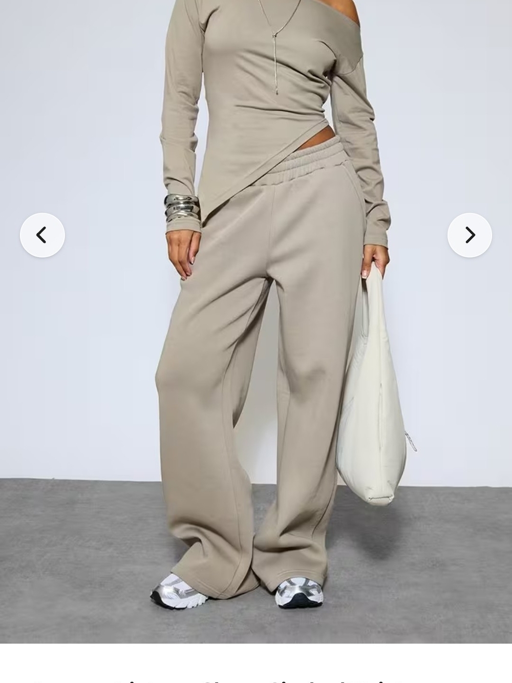 NWT EGO Wide Leg Pants in Taupe- Size 6